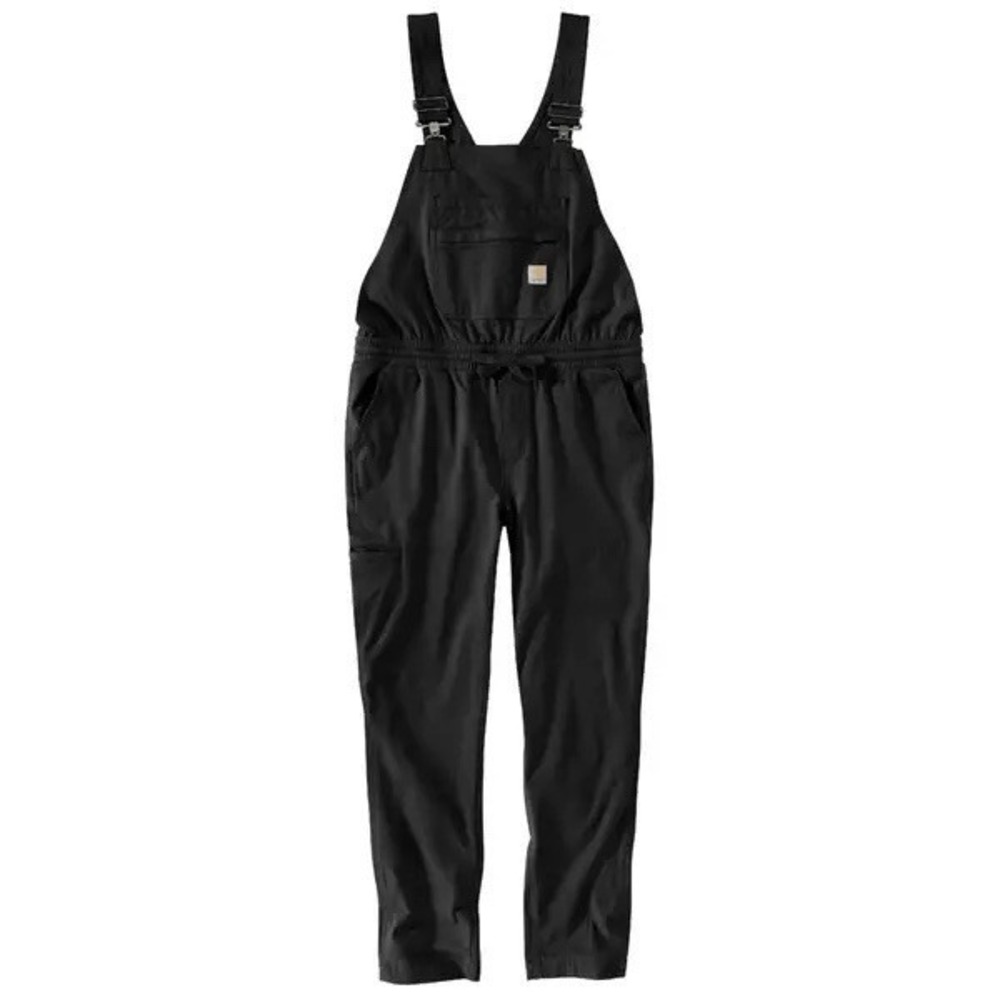 Carhartt WIP W' Bib Overall Straight – Rinsed Black – Size XS – Pre-Owned